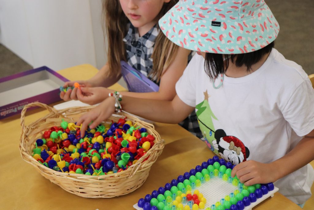 Students doing craft OSC