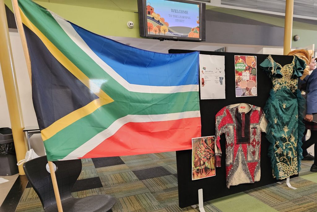 Africa Day at JSR Flags and traditional clothes