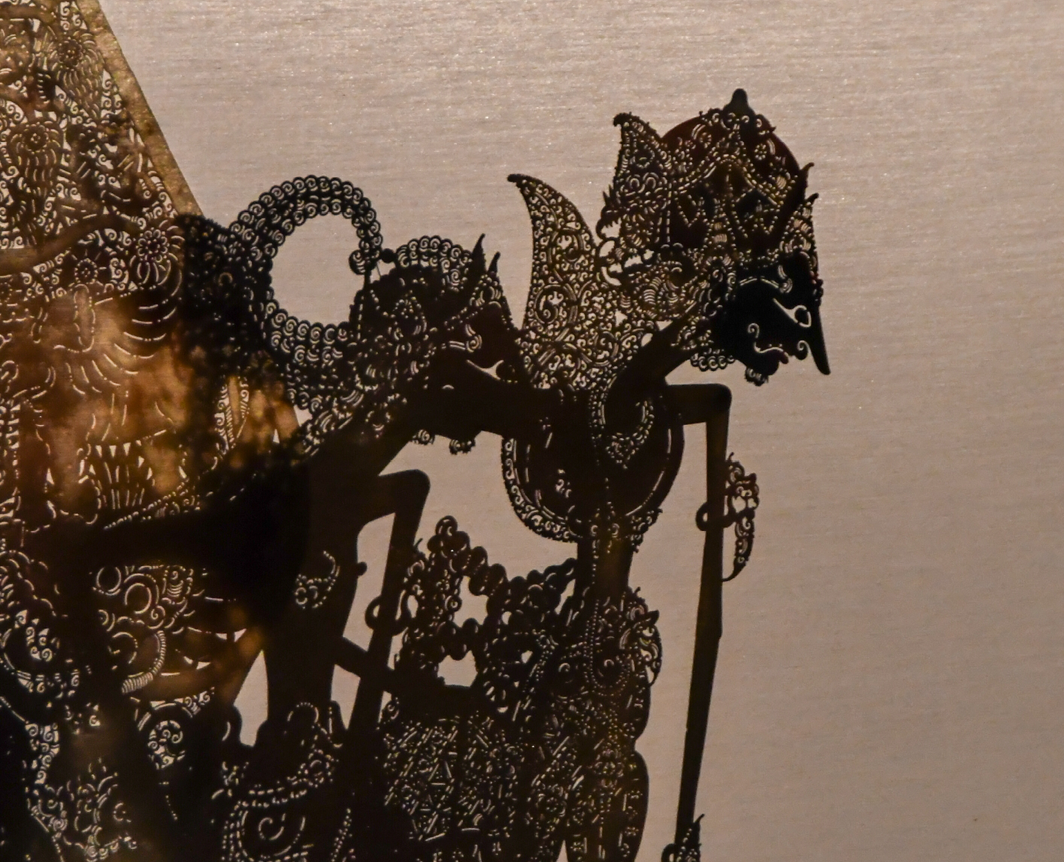 Indonesian Shadow Puppet close up